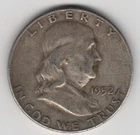 1952 D FRANKLIN HALF DOLLAR 90% SILVER DENVER MINT .50¢ UNITED STATES OF AMERICA
