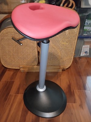 Focal Upright Mobis II Leaning Active Stool Seat- Red - (Height Adj. Broken)