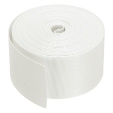 Flat Nylon Webbing Strap 2 Inch 10 Yards White for Backpack