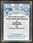 2025-26 Topps Inception Cooper Flagg Rookie Jumbo Relic Auto RC #RJ-CF Mavericks