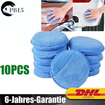 10X Handpolierschwamm Microfaser Applicator Pad Polierpad mit Fingertasche Pads
