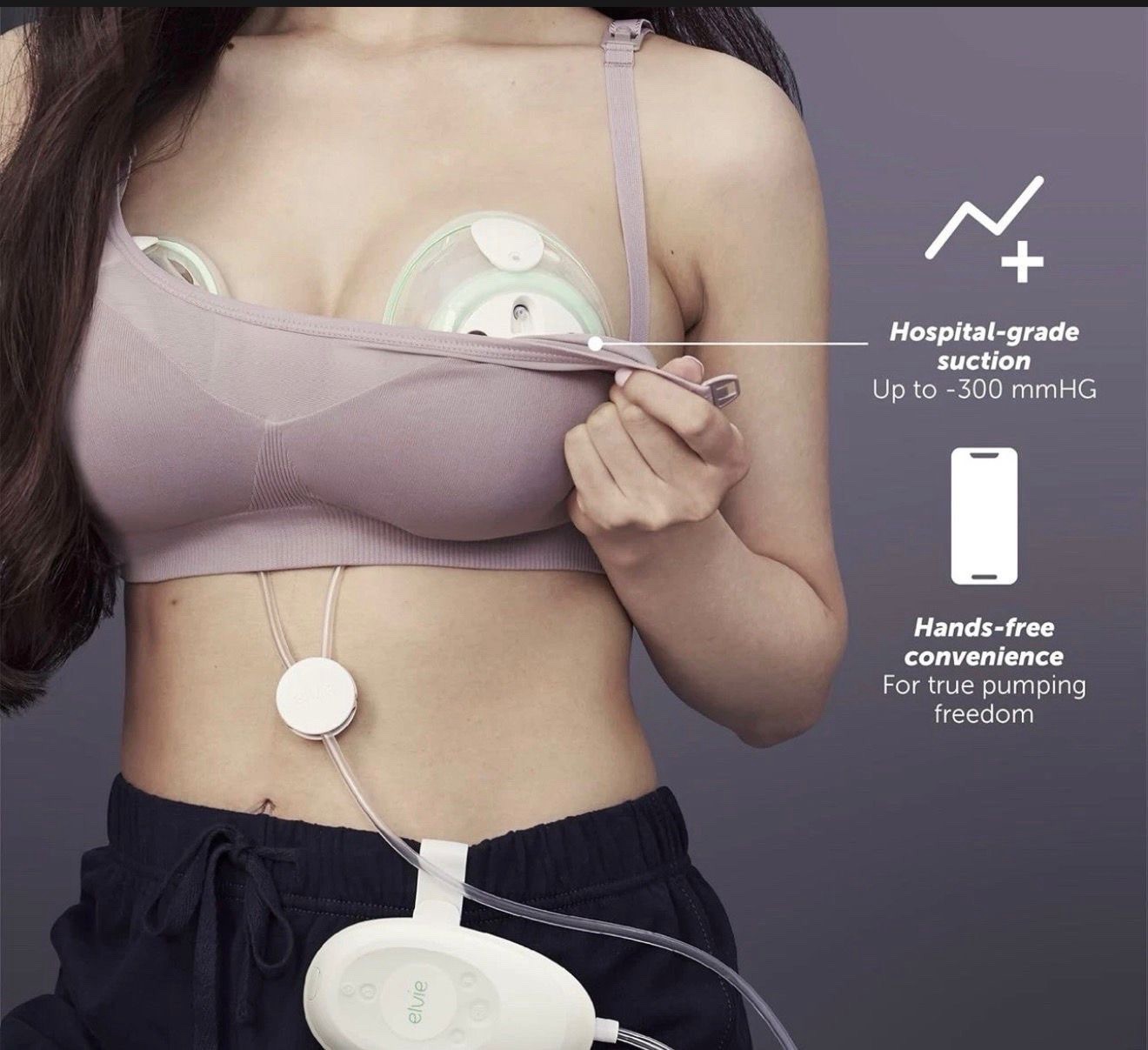 Elvie Stride Plus Double Electric Breast Pump