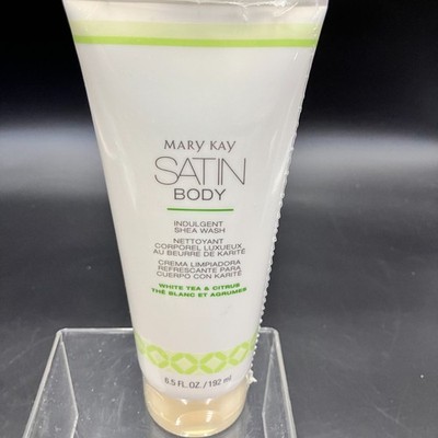 MARY KAY SATIN BODY~INDULGENT SHEA WASH/SHOWER GEL~WHITE TEA AND CITRUS