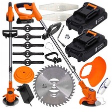 DECESPUGLIATORE a BATTERIA TAGLIABORDI Elettrico  TAGLIAERBA 2 BATTERIE 3Ah