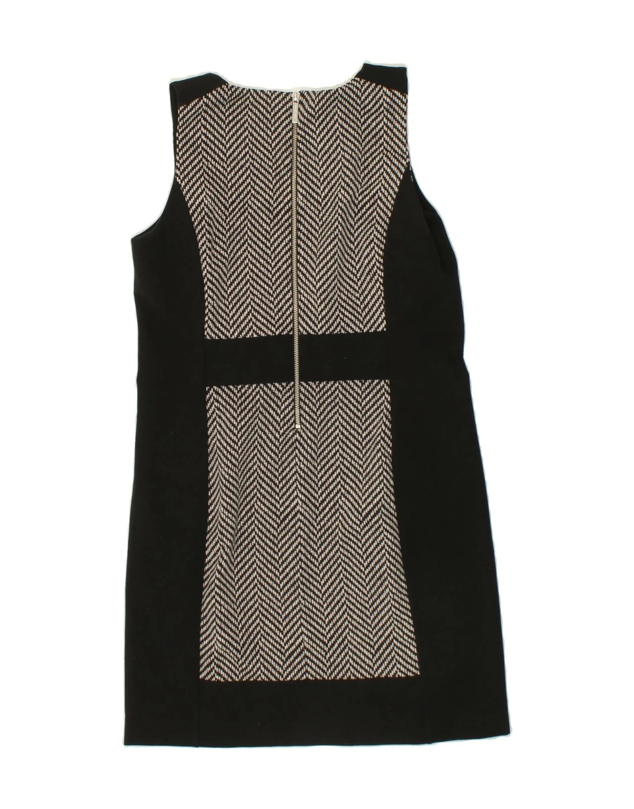 MICHAEL KORS abito tubino donna senza maniche UK 14 grigio medio colorblock AL07