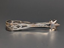Vintage Sterling Silver Claw Sugar Cube Tongs Antique
