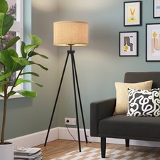 Tripod Floor Lamp with Shade Black - Room Essentials