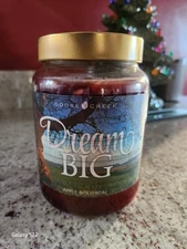 *Goose Creek* "Apple Bourbon" "DREAM BIG" 24oz Candle - Lit but not melted down