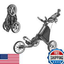Caddytek CaddyLite EZ V8 Golf Push Cart - 3 Wheel Foldable Lightweight