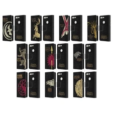 OFFICIAL HBO GAME OF THRONES HOUSE MOTTOS LEATHER BOOK CASE FOR GOOGLE PHONES