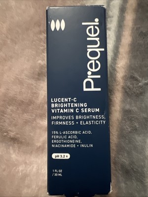 Prequel Lucent-C Brightening Vitamin C Serum L-Ascorbic Acid Ferulic Acid, 1 Oz