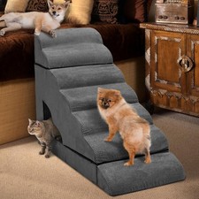 7-Step Dog Stairs for High Beds 30-36", Non-Slip Pet Steps for Large Dogs, Pe...