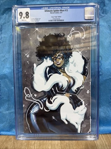 ULTIMATE SPIDER-MAN 13 BLACK CAT JUSTINE FRANY VIRGIN  2024 Graded Cgc 9.8 Comic