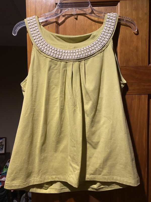 Talbots Petites Top Medium Color Light Green Size M