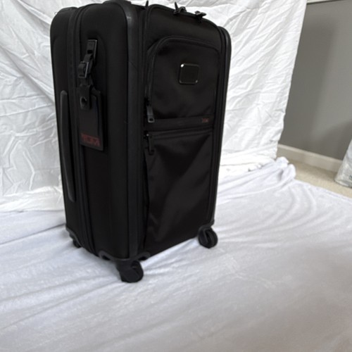 Tumi Alpha Black Nylon International Dual Access 4-Wheeled Carry-On 22”x14”x9”