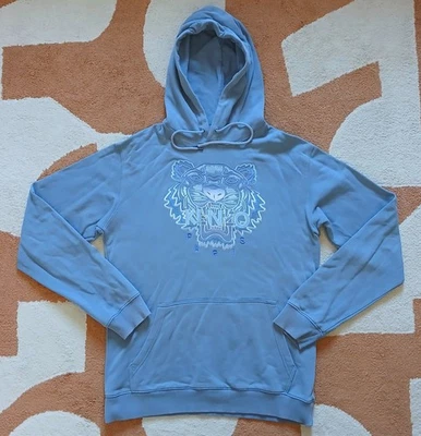 Sweat à capuche Kenzo Tiger Edition • Bleu Ciel | Taille L - Photo 1/4