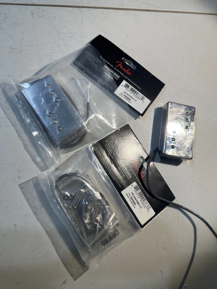 3 Pastillas Humbucker Fender '72 Amplia Gama Genuinas (Puente y Cuello) Foto 3 de 4