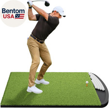 Integrated Golf Hitting Mat with Curved Ball Tray 5X4Ft 6X4Ft 26Mm 31Mm Thickeni