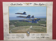 Blue Angels U.S. Navy 11" X 14" Glossy Poster Print 2003 Kitty Hawk 100th Ann