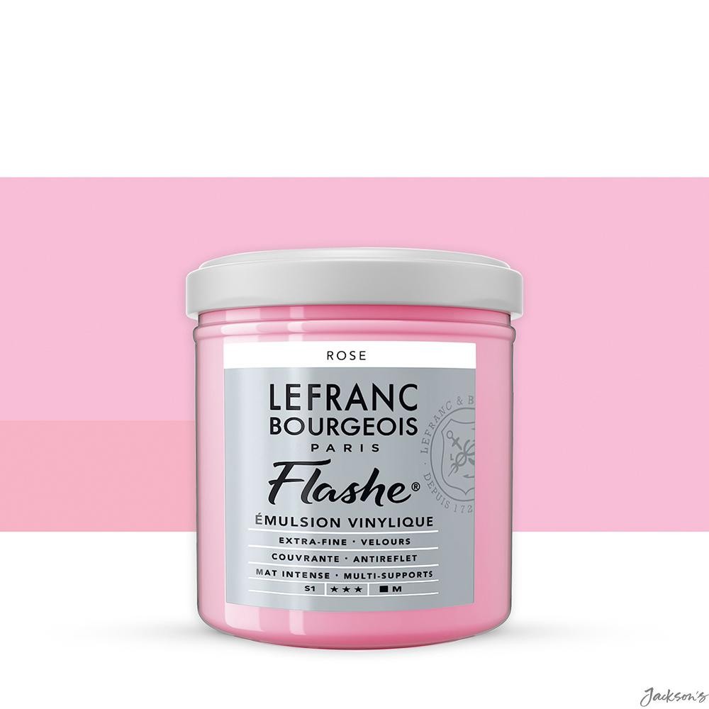 Lefranc & Bourgeois Flashe Vinyl Emulsion Paint 125ml Rose Matt Artist Use