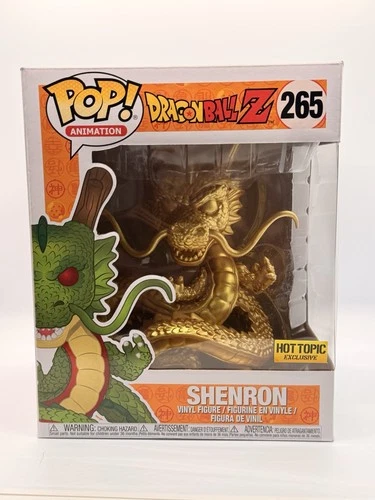 Funko Pop Shenron #265 Gold Hot Topic Exclusive Dragon Ball Z