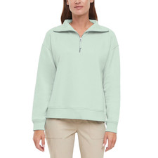 NEW Women's Eddie Bauer 1/4 Zip Pullover Green Size Large MSRP 70