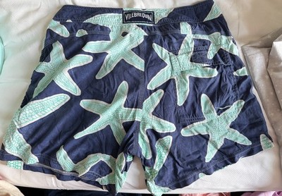 Vilebrequin Badehose, Gr. M, gebraucht ohne Mängel, Seestern, blau, shorts