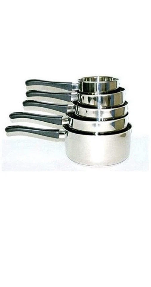 Lot de 5 casseroles inox triple fond Induction- 12-14-16-18-20CM - Photo 2/3