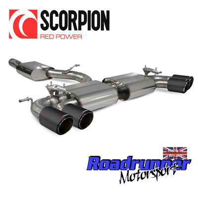 Scorpion Audi S3 8V Auspuffanlage 3 & 5 Türer Resonanzventil Carbon SAU108CF