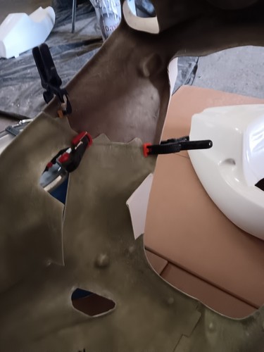 Kawasaki ZXR750L ZXR 750 L 1993/94 set completo carena anteriore fibra di vetro nuovo  - Foto 8 di 10