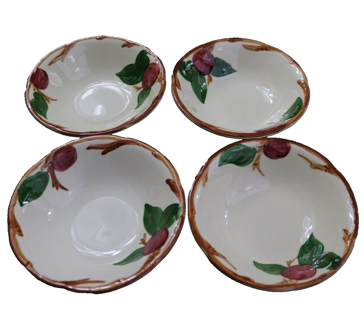 Franciscan RED Apple Pattern Dinnerware Dessert Berry Fruit