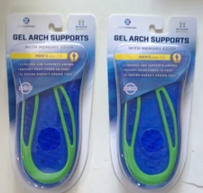 2 Pair Sof Comfort Men's 7-12 Gel Arch Support with Memory foam sofcomfort
