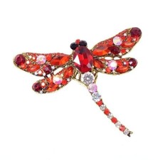 Women Brooches Dragonfly Insect Enamel Pin Coat Sweater Brooch Pins Lady Jewelry