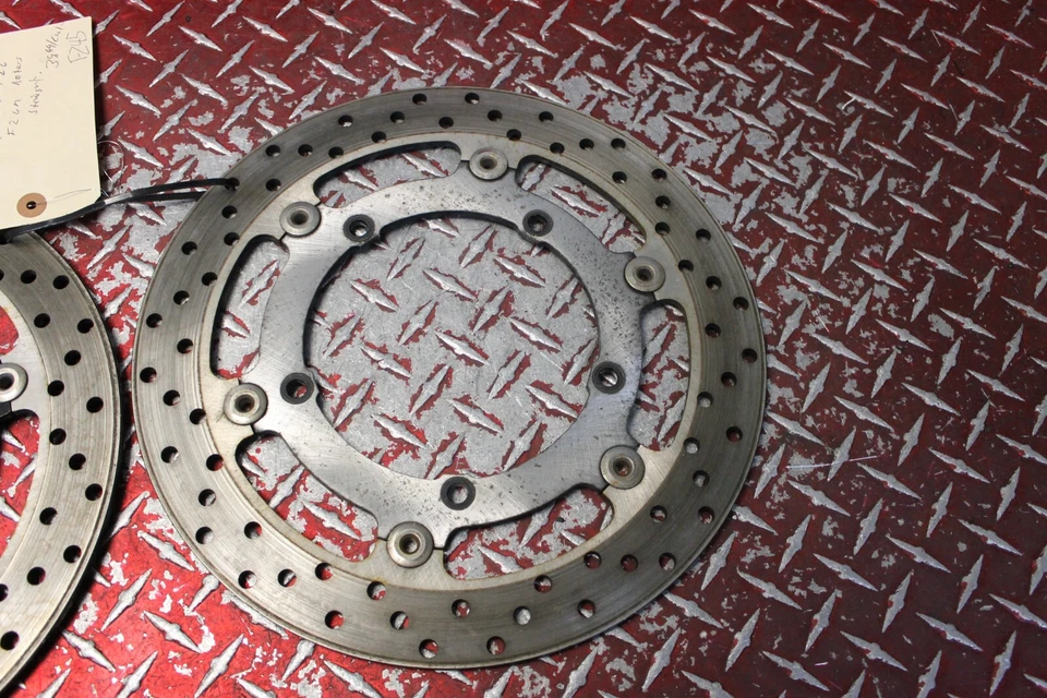 Yamaha FZ6 FZ6R 2009-2017 OEM ROTORES DE FRENO DELANTEROS RECTOS FZ45 Foto 3 de 4