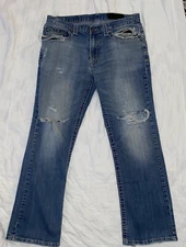 TK AXEL VINTAGE BOOT CUT DENIM JEANS DISTRESSED 36 x 28 Mens Y2K