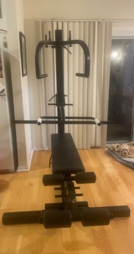 used soloflex home gym with Dip bar Butterfly attachment leg extension