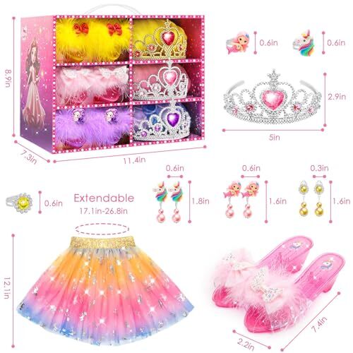 Kids Toys for Girls,Toddler Girl Toys Princess Dress Up Clothes for Little Pink