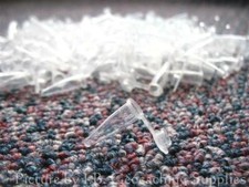 100 Nano Geocache Containers 0.2ml, White Plastic Tubes