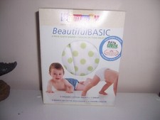 Bummis 3 organic inserts 1 Wrap cloth diaper kit new green dots