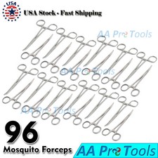 LOT OF 96 NEW 5" Mosquito Curved Locking Hemostat Forceps Stainless OR Grade SS