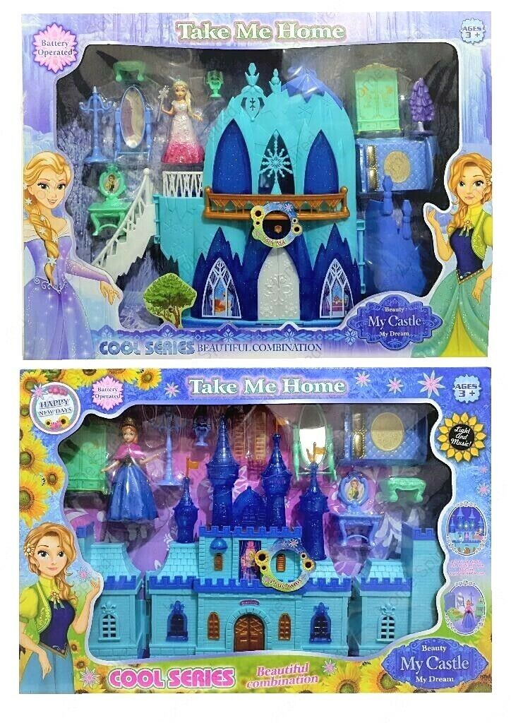 Frozen Elsa Ice Castle Palace Playset Toy Princess Elsa & Anna - Great Xmas  Gift | eBay