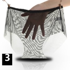 3 X Lady Mesh See Through Underwear Briefs Knickers Lingerie Shorts Pants Sheer