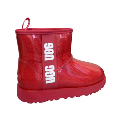 UGG Women's Classic Clear Mini Hibiscus Pink Waterproof Boots 1113190