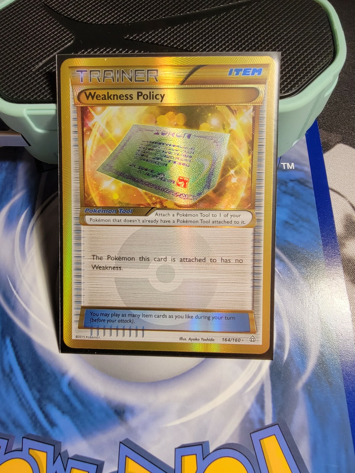 Weakness Policy - 164/160 - Secret Rare Pokemon NM Pokemon XY Primal Clash JG2