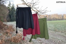 Midi Wickelrock,Sommer Rock,Boho Wickelrock,Boho Rock Grün,Rock Knielang,Rock