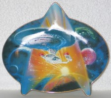 Star Trek Ships of the Next Generation Plate Series Engage! 1996 w pudełku COA