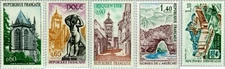 France #YT1683-YT1687 MNH 1971 Tourism Architecture [1310-1314]