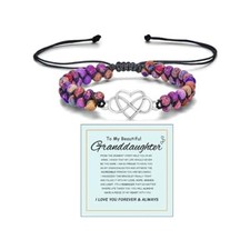 To My Granddaughter/Daughter/Mom Gift From Grandma -Infinity Heart Purple