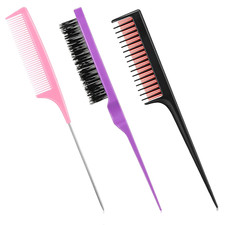 Patelai 3 Pieces Hair Styling Comb Set for Women'S Back Combing - Teasing/Fluffy