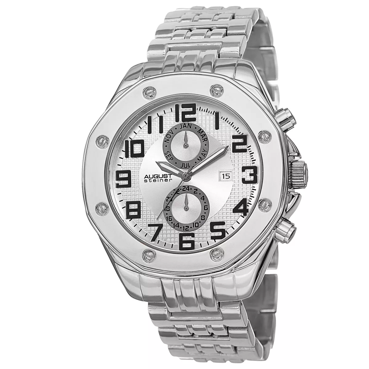 August steiner deals multifunction watch